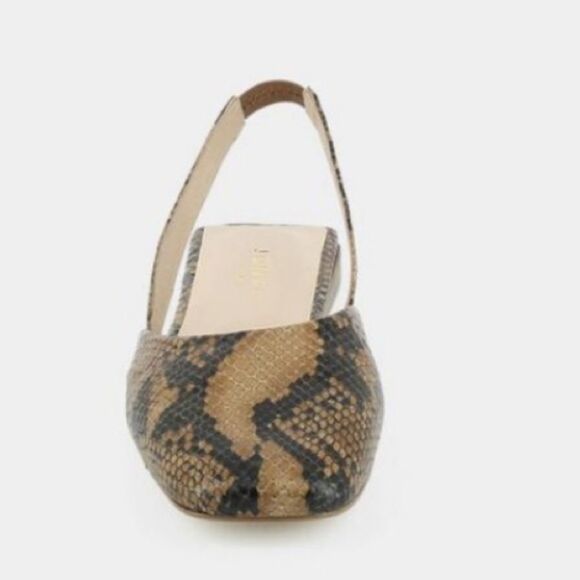 Jonak Paris Snakeskin Leather Slingback Ballet Flats 7.5 - Picture 2 of 16